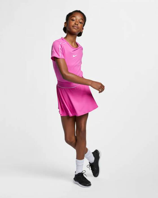 Girls tennis court Dri-FIT top-null