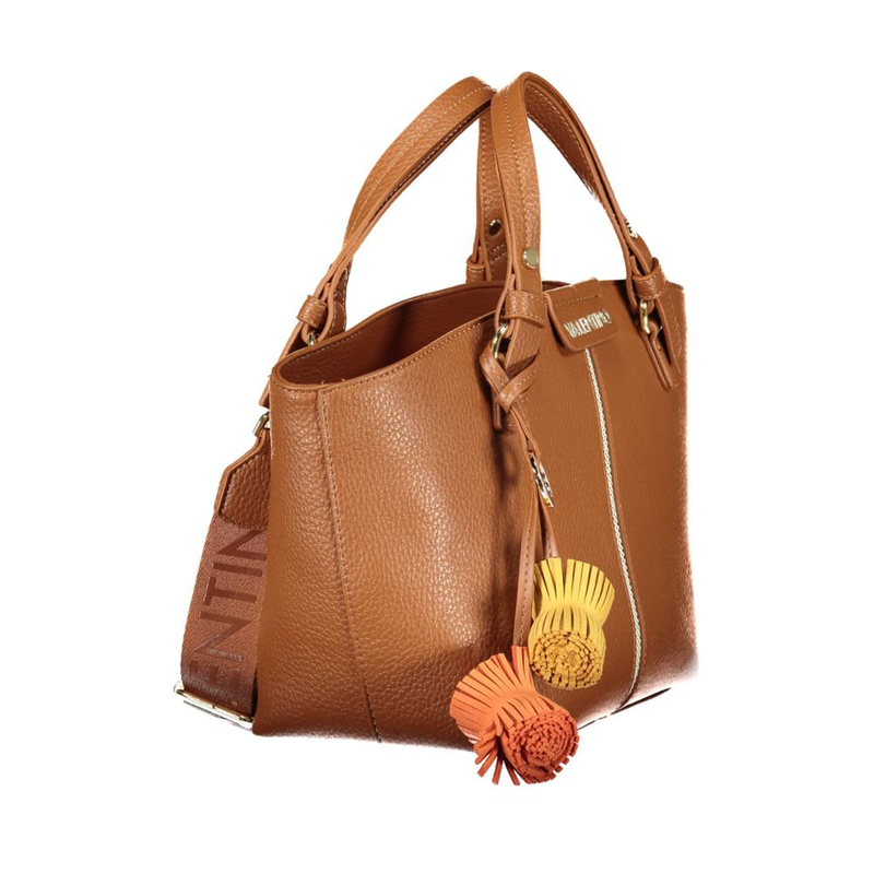 Brown polyurethane women's bag-null