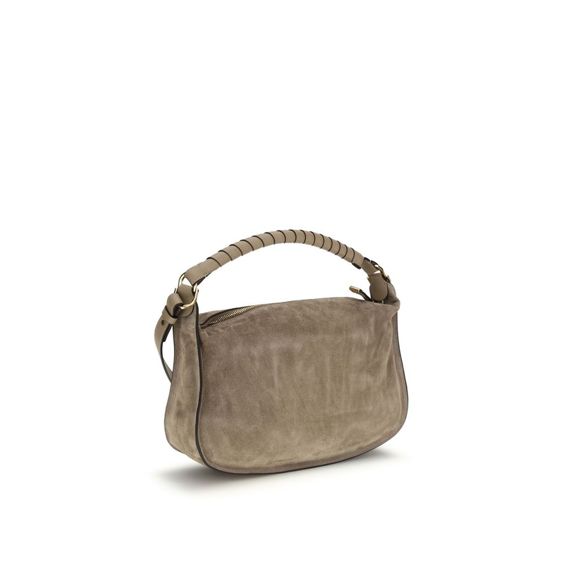 Beige calf leather bos taurus shoulder bag-null