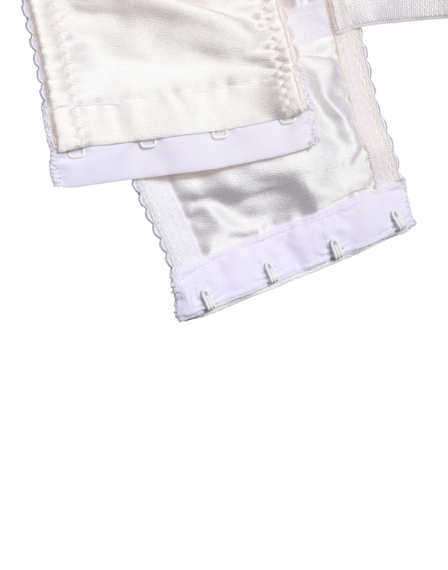 White semi-pad underwire balconette bra underwear-null