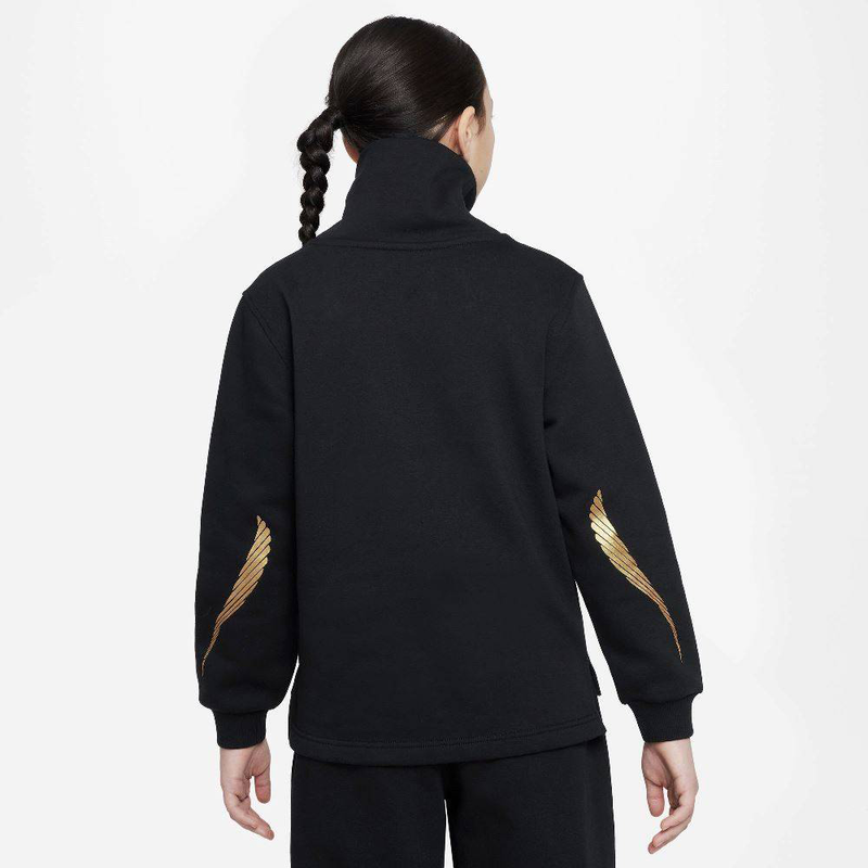 Nike kids funnel neck ls fleece top-null