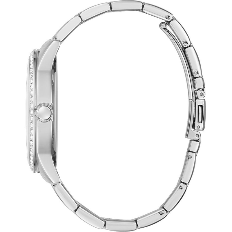 Gray stainless steel dress watch-null
