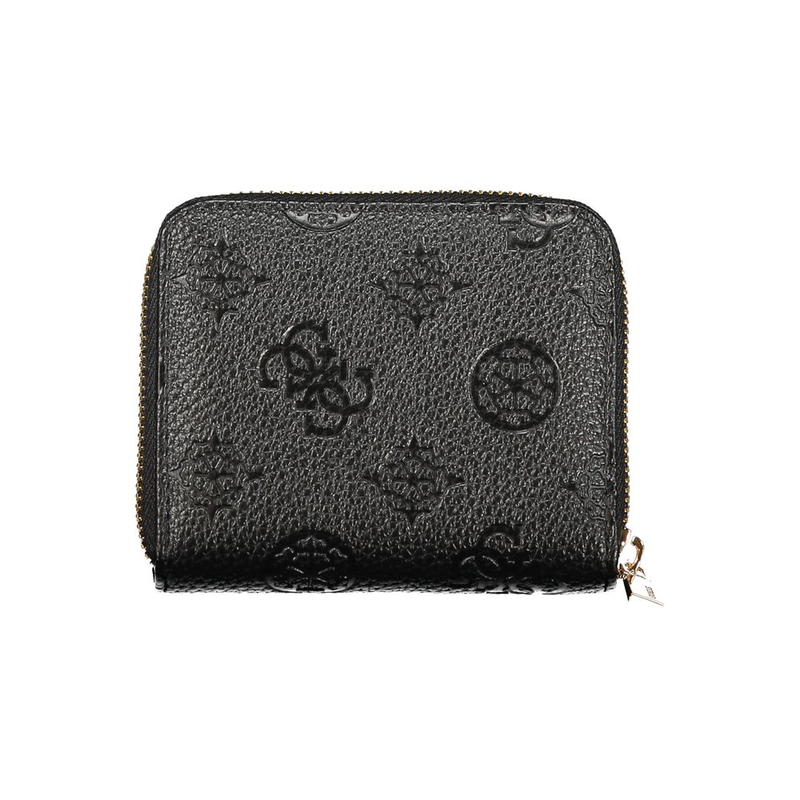 Nero poliuretano women wallet-null