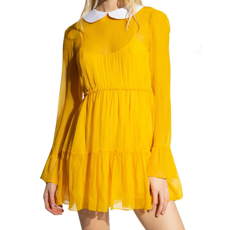 Bicolor acetate casual dress-null