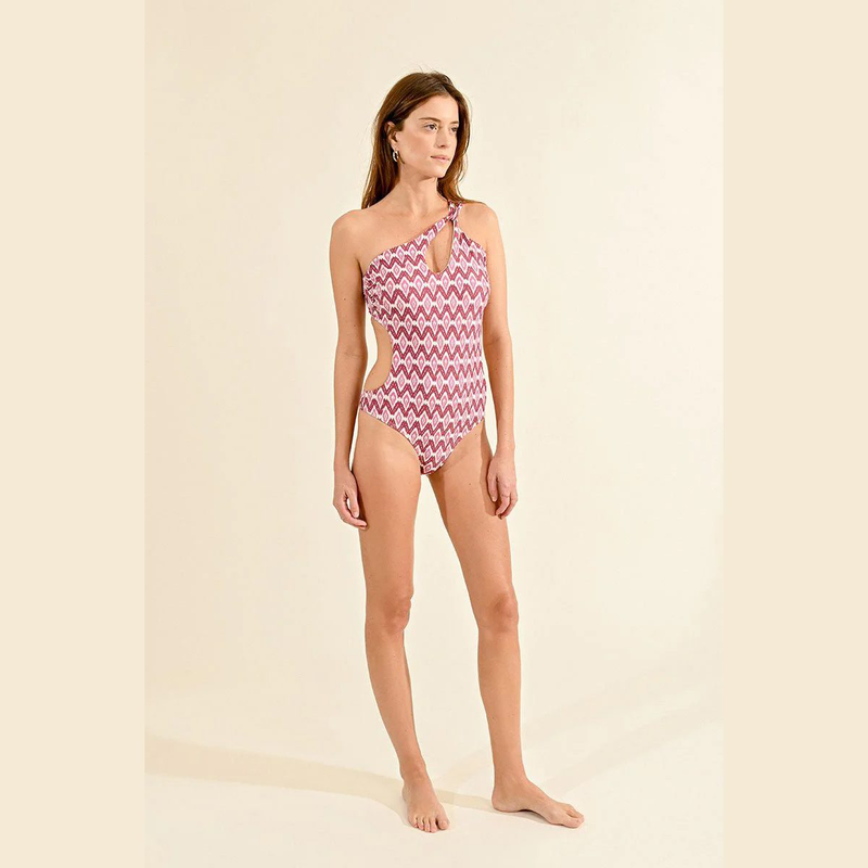 Asymmetrical one-piece swimsuit-null