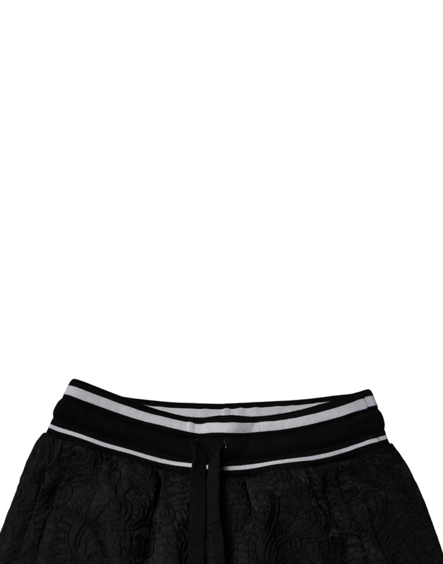 Black mid waist jogger men sweatpants pants-null