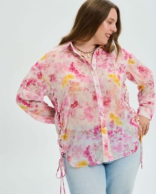 Project soma bougainvillea shirt am153715, Pink, medium