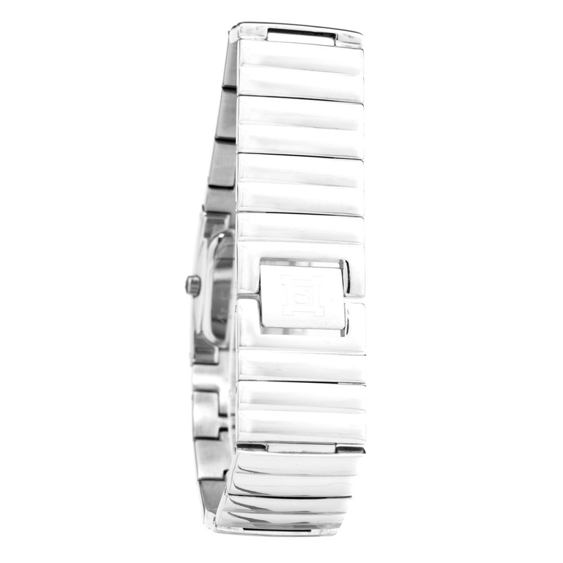 Silver stainless steel dress watch-null