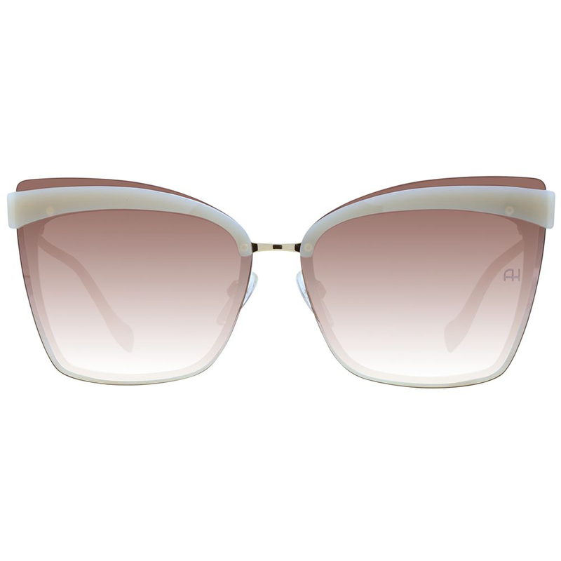 Beige metal sunglasses-null