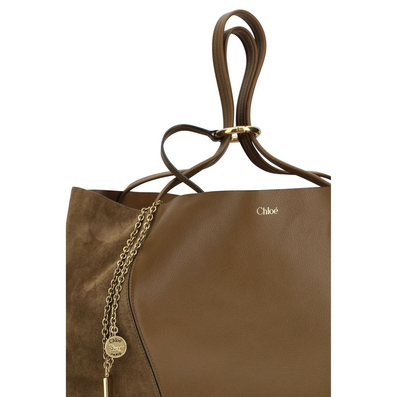 Brown calf leather bos taurus shoulder bag-null
