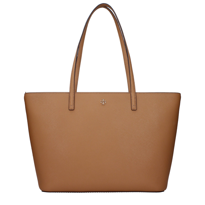 Brown leather shoulder bag-null