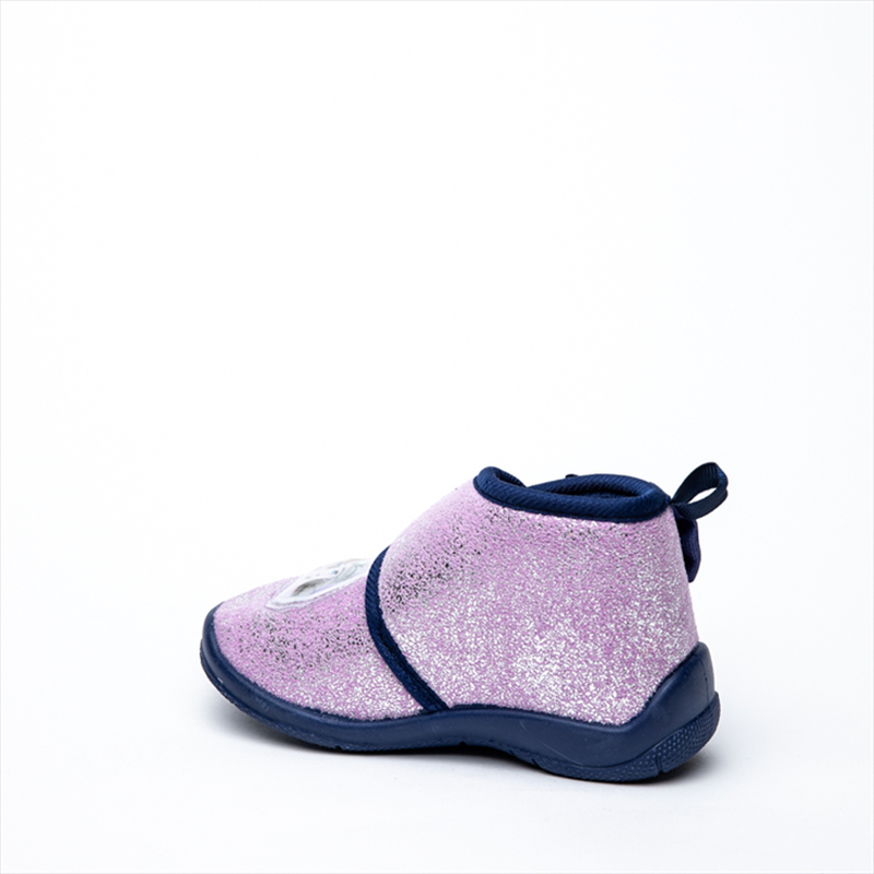 Frozen lilac bow velcro strap girls slippers image number null