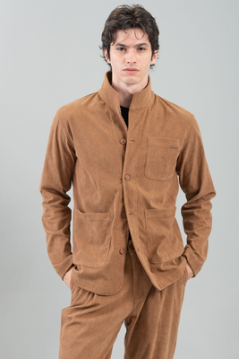 Azzate overshirt, Camel, medium