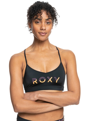 Roxy women swimwear top active bralette sd (erjx304959-kvj0), Kvj0-black, medium