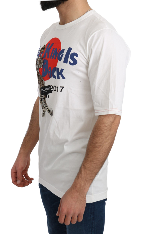 White leopard royal top t-shirt-null
