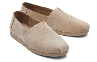Toms dune distressed suede alpargata espadrille - men, Natural, medium