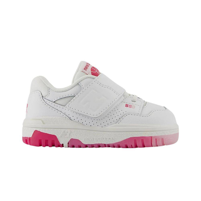 New balance 550 infant sneakers, White / Pink, medium