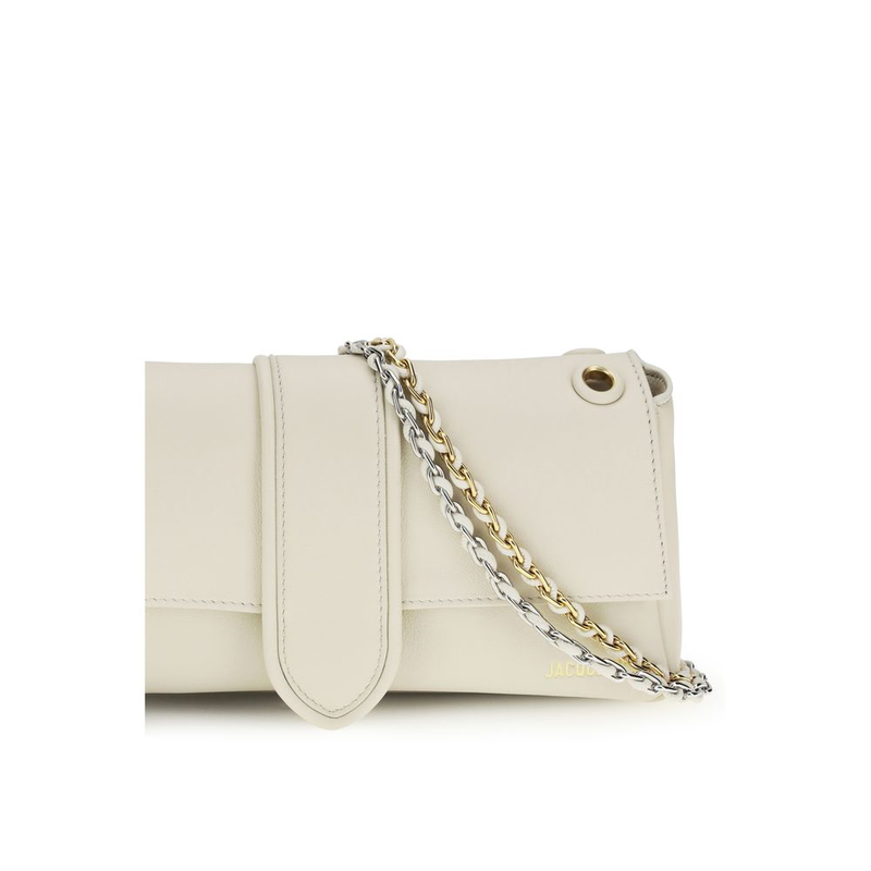 Beige lamb ovis aries aries shoulder bag-null
