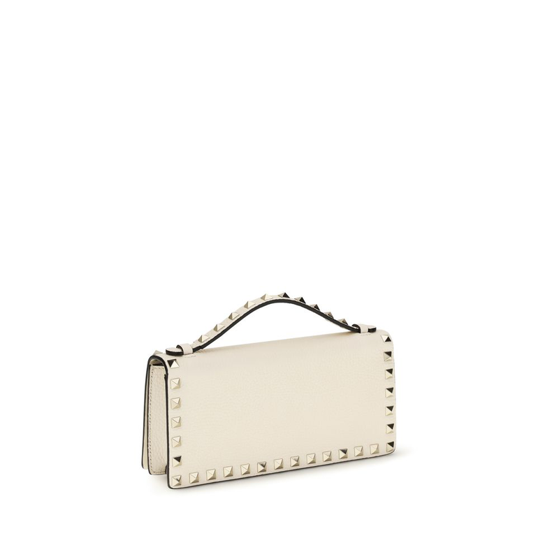 Beige calf leather bos taurus wallet-null