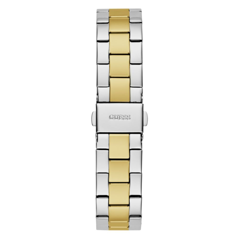 Gold stainless steel dress watch-null