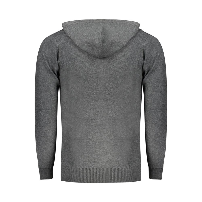 Grigio poliammide men's cardigan-null