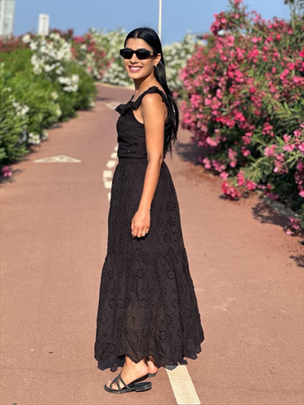 Maxi cutwork skirt-null