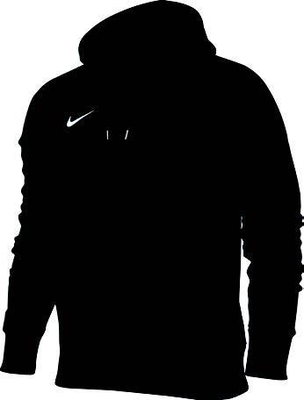 Boys tracksuit core fleece hoodie, Black, medium