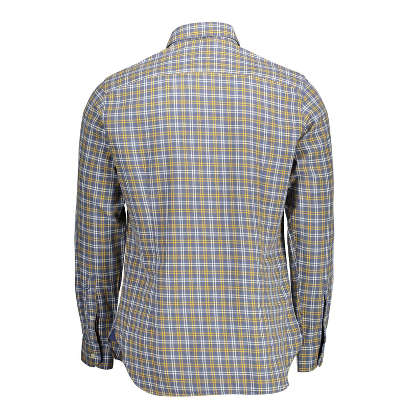 Blue cotton men's shirt-null