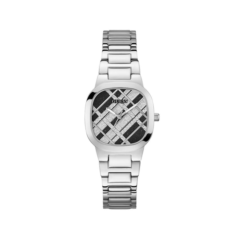 Gray stainless steel bracelet watch-null