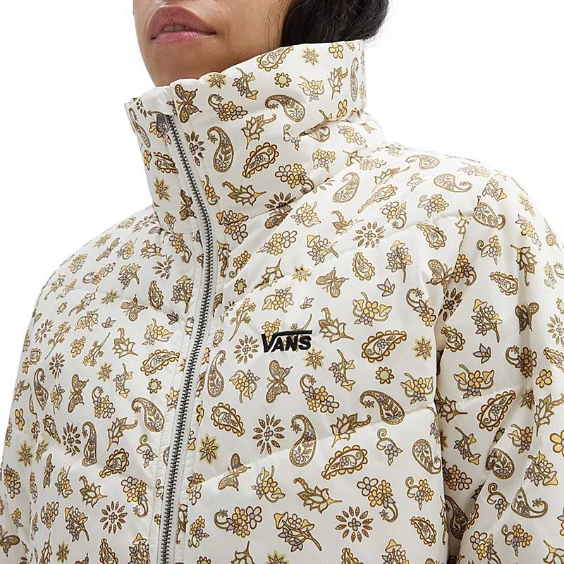 Vans womens foundry print puff jacket-null