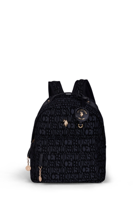 Jacquard backpack - us polo assn, Black, medium