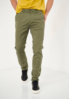 Funkybuddha trouser chinos, Kkhaki, medium