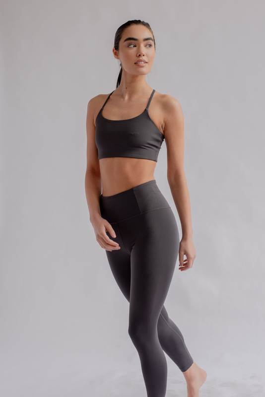 Girlfriend collective float seamless high rise legging in shadow image number null