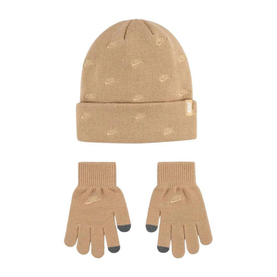 Nike futura toss peak beanie set, Hemp, medium