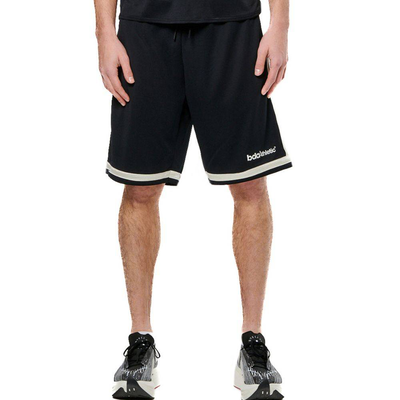 Men's mesh basketball shorts, Black, medium