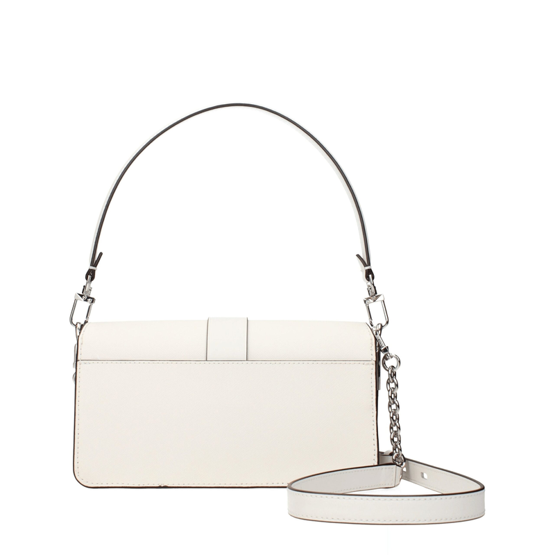 White leather handbag-null