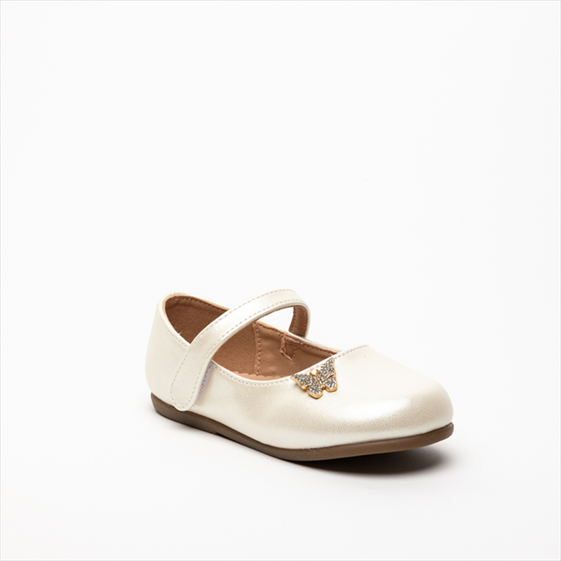 Miss belgini girls ballerinas with glam butterfly detail-null