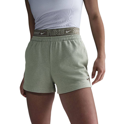 Nike sportswear womens chill terry short, Jade Horizon, medium