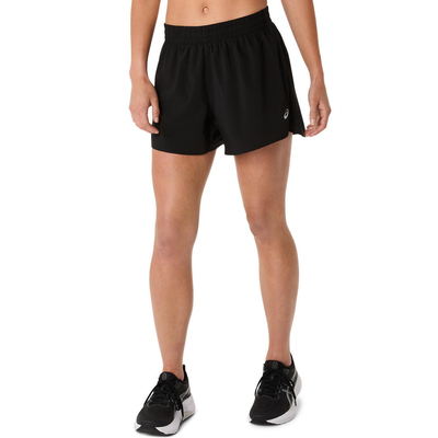 Asics women's core 4in short, Black, medium