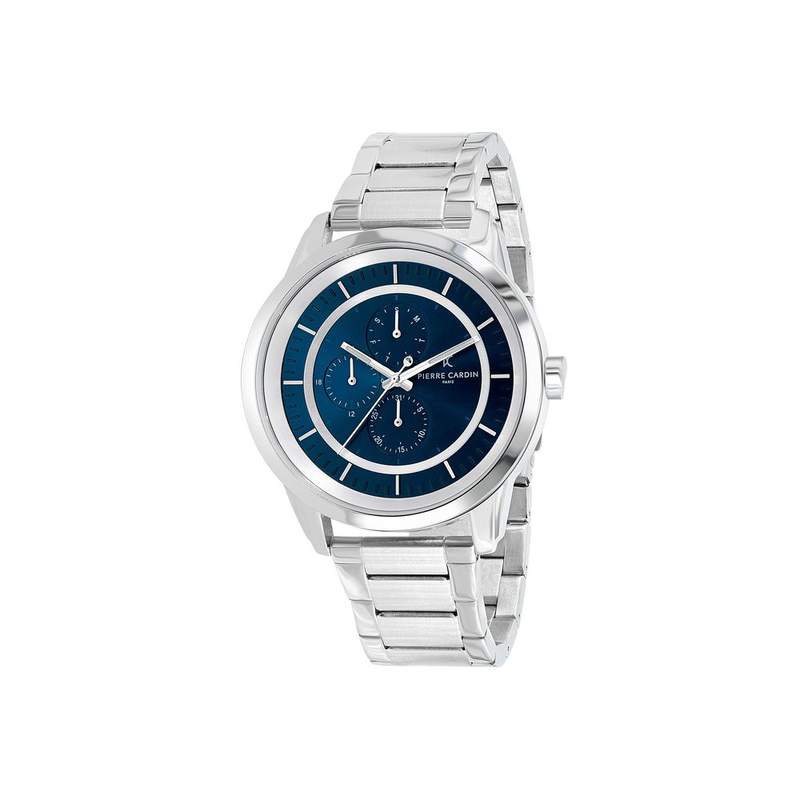Gray stainless steel dress watch-null