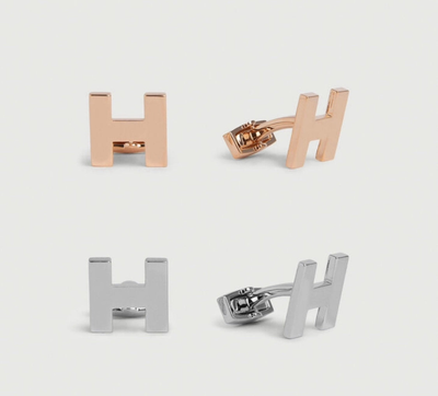 Hackett man cufflinks hm100958, Dark Silver, medium