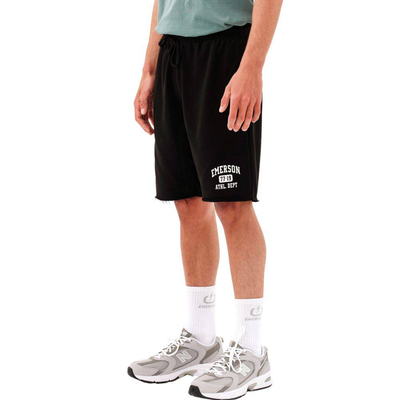 Men's sweat shorts, Black, medium