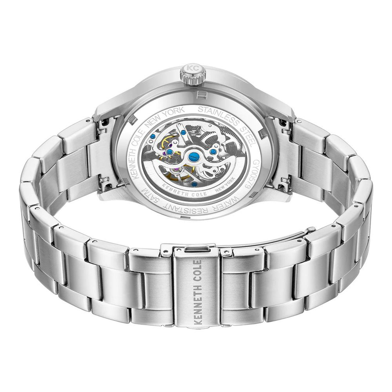 Gray stainless steel dress watch-null