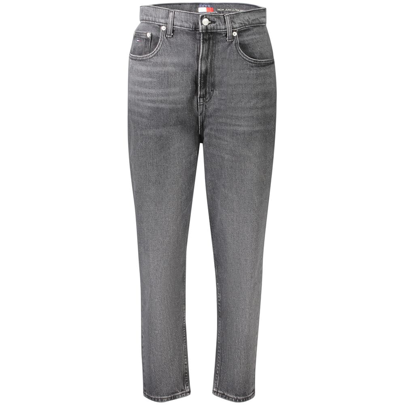Black cotton women jeans-null