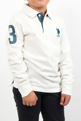U.s. Polo assn polo shirt, White, medium