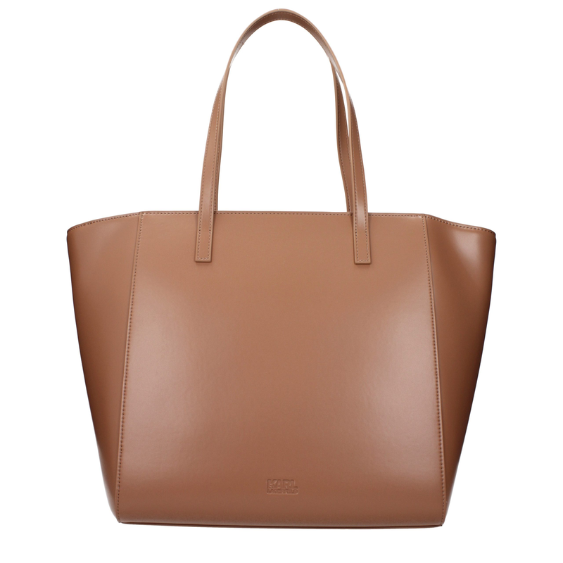 Brown polyethylene shoulder bag-null