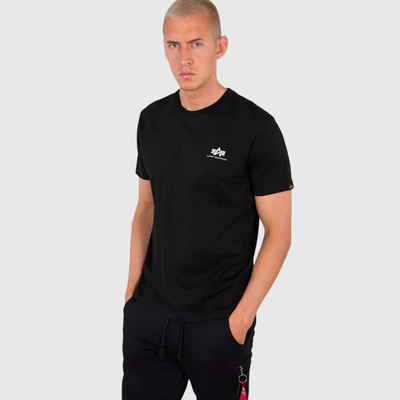 Backprint t shirt, Black, medium