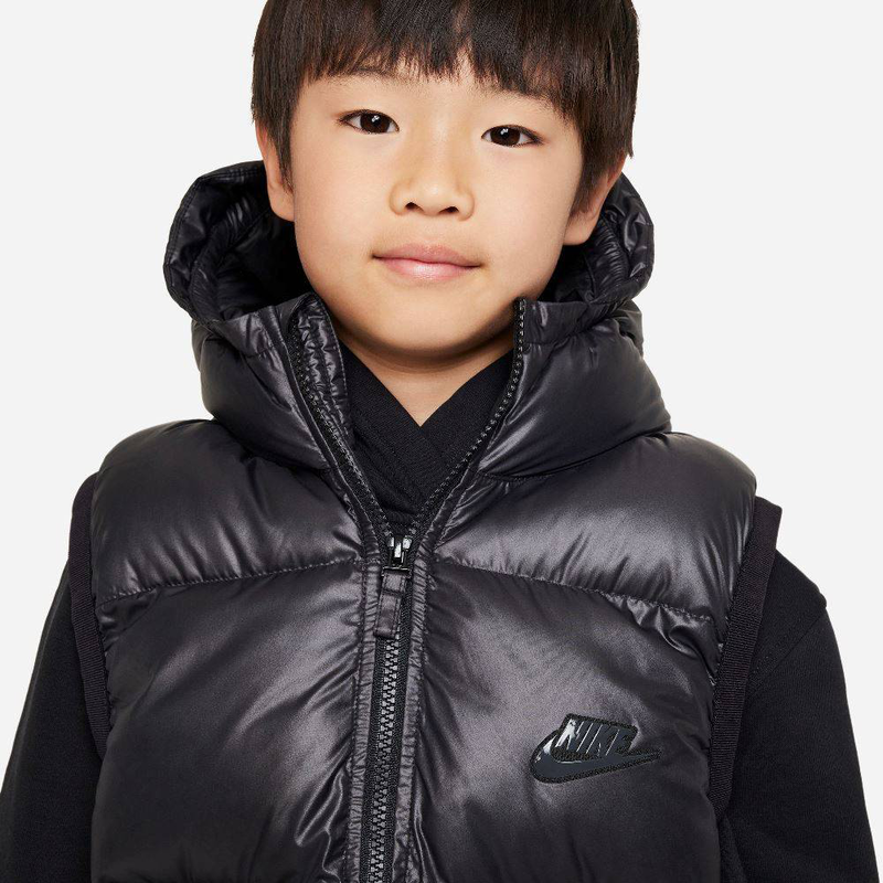 Kids therma-fir rebel loose hooded vest image number null