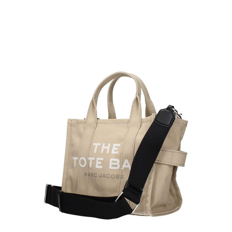 Beige fabric handbag-null