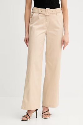 Aurora relaxed belt pants, Beige, medium